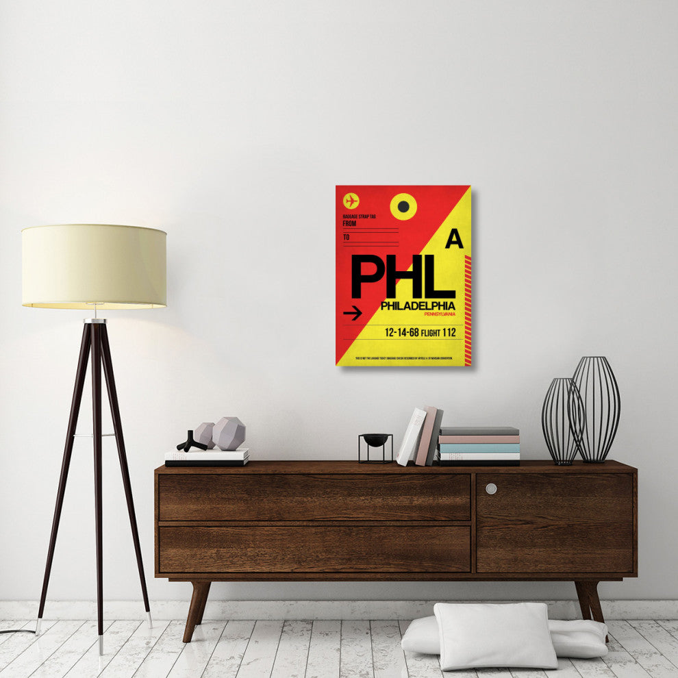 "PHL Philadelphia Luggage Tag 2" Fine Art Print