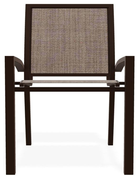 Kendall Sling Stackable Outdoor Dining Chair, Augustine Fennel/Kona