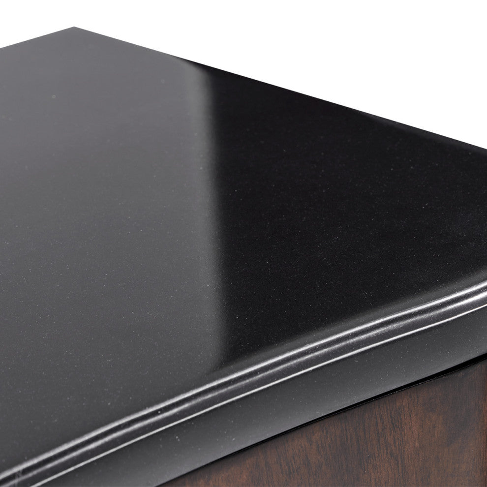 Camellia Field Media Cabinet, Warm Pecan