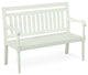 Belmont Outdoor Woodoor Bench, White