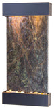 Whispering Creek Water Feature, Green Marble, Blackened Copper