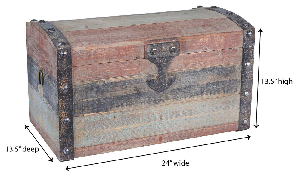 Small Wooden Storage Trunk
