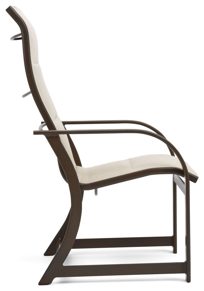 Key West Padded Sling Ultra High Back Dining Chair