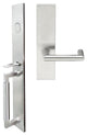 Stuttgart Lever, Mortise Dummy Handleset, Left Hand, Satin Stainless Steel