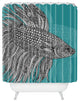 Valentina Ramos Beta Fish Shower Curtain