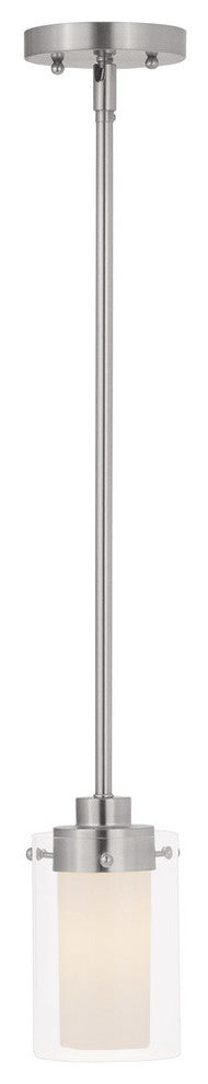 Manhattan Mini Pendant, Brushed Nickel