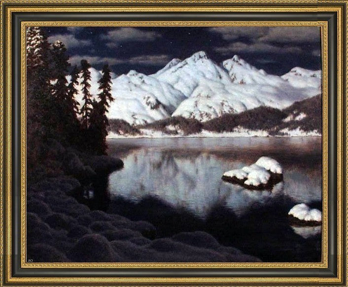 Ivan Fedorovich Choultse Gamme Lunaire Framed Premium Canvas Print, 20"x25"