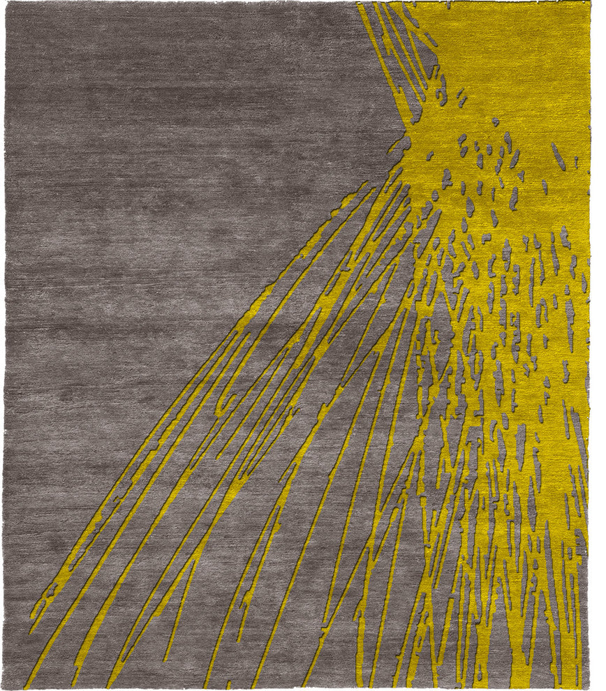Pherkad B Hand Knotted Tibetan Rug, 5'x8'