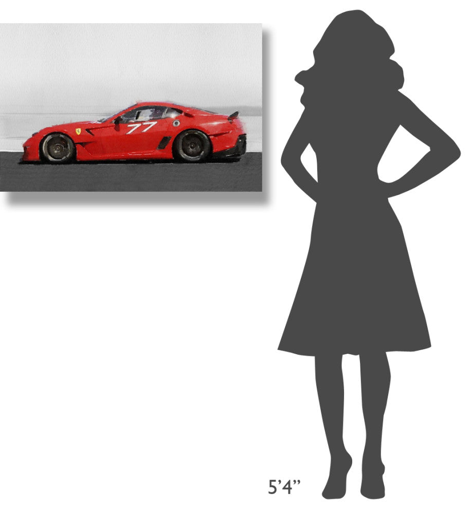 "2006 Ferrari 599 GTB Fiorano Watercolor" Fine Art Print