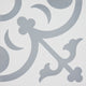 8"x8" Nador Handmade Cement Tile, White/Gray, Set of 12