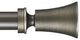 Tama Non-Telescoping Curtain Rod, Oil Rubbed Bronze, 48''
