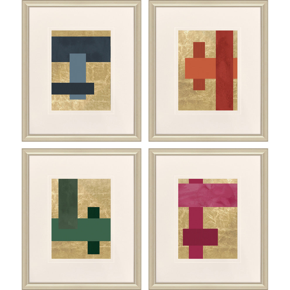Mini Colorblocks Framed Art, 4-Piece Set