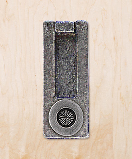 Shield Door Knocker, Polished Pewter