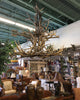 Elk Double Tier Deer Antler Chandelier Light, Large, No Shades