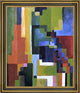 August Macke Colored Forms II - 20" x 25" Framed Premium Canvas Print