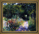 Pierre Auguste Renoir A Women in a Garden Framed Premium Canvas Print, 20"x25"