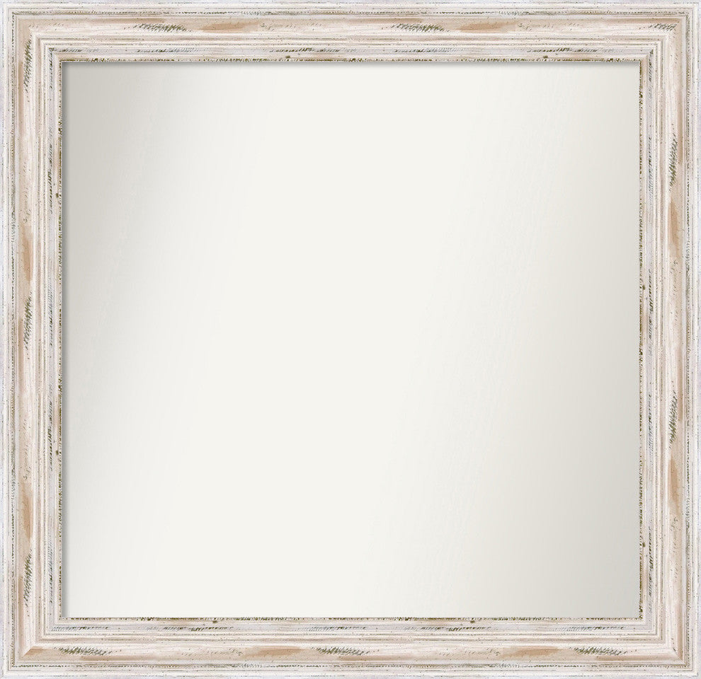 Wall Mirror Choose your Custom Size, Alexandria White Wash