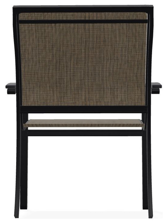 Bazza Sling Stackable Outdoor Dining Chair, Kora/Black