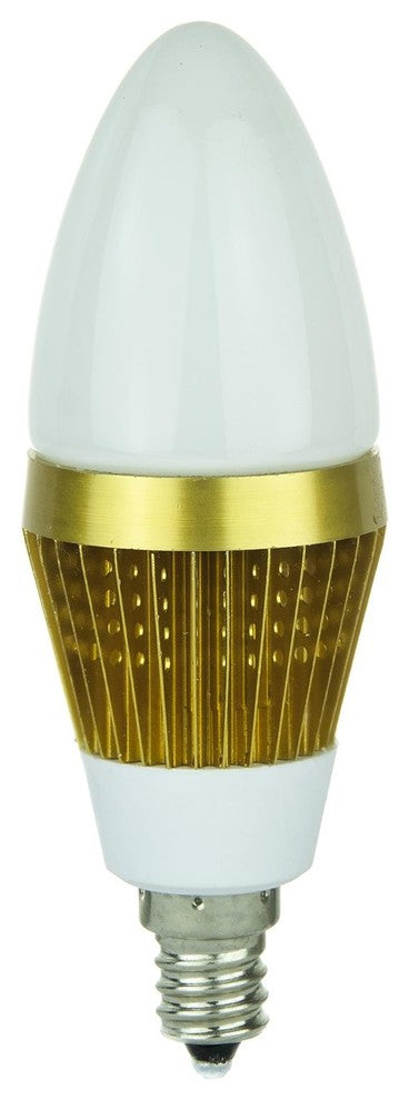Torpedo Tip Chandelier, 260 Lumens, Candelabra Base, Warm White