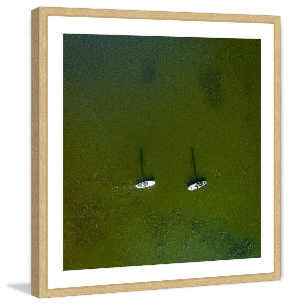 "Two Boats" Framed Print by Karolis Janulis
