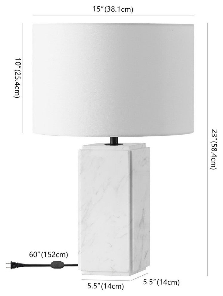 Safavieh Couture Zahra Marble Tall Table Lamp