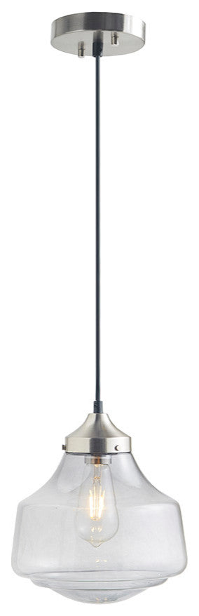 Hampton Hill Elm Bell Shaped Farmhouse Glass Pendant