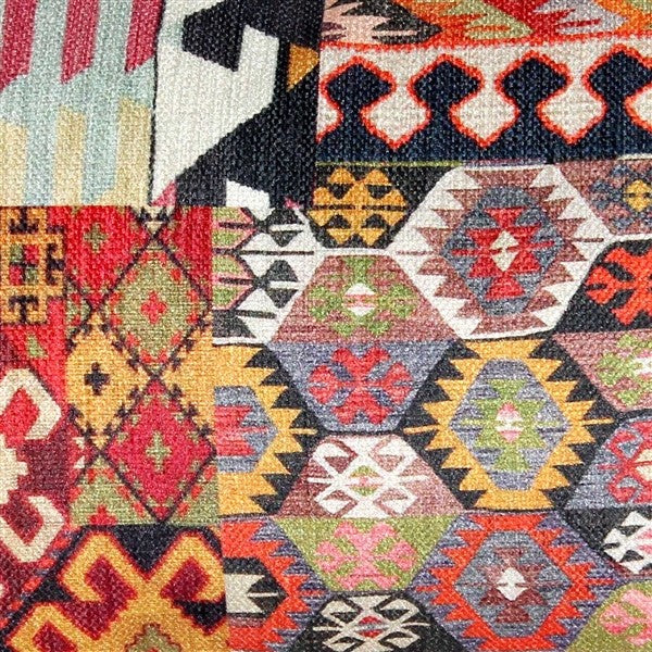 Kilim Collage Throw Pillow, 12x20