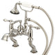 Vintage Classic Deck Mount Tub Faucet With Handshower, Polished Nickel Pvd Finis