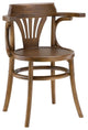 Modern Walnut Stretch Dining Side Chair