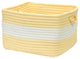 Rope Walk, Yellow Utility Basket, 14"x14"x10"