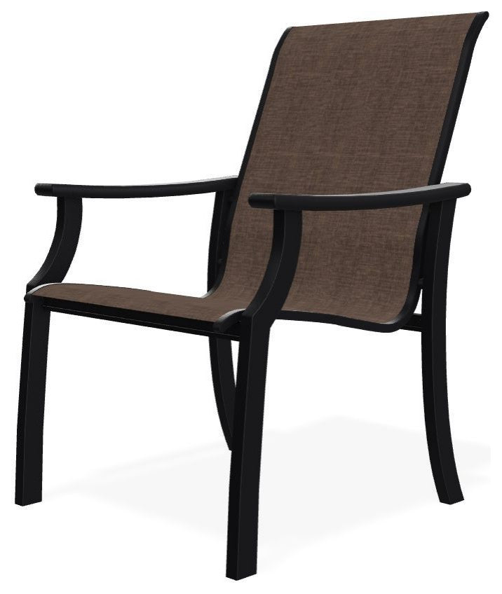 St. Catherine Sling Outdoor Armchair, Mocha/Black