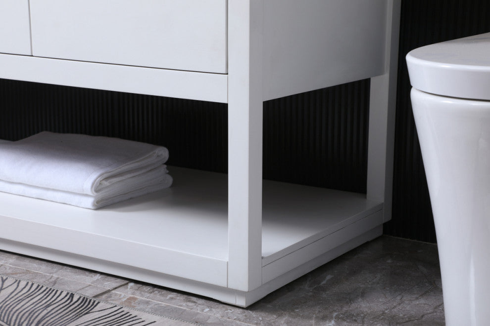 Louie 54" SIngle Bathroom Vanity, White