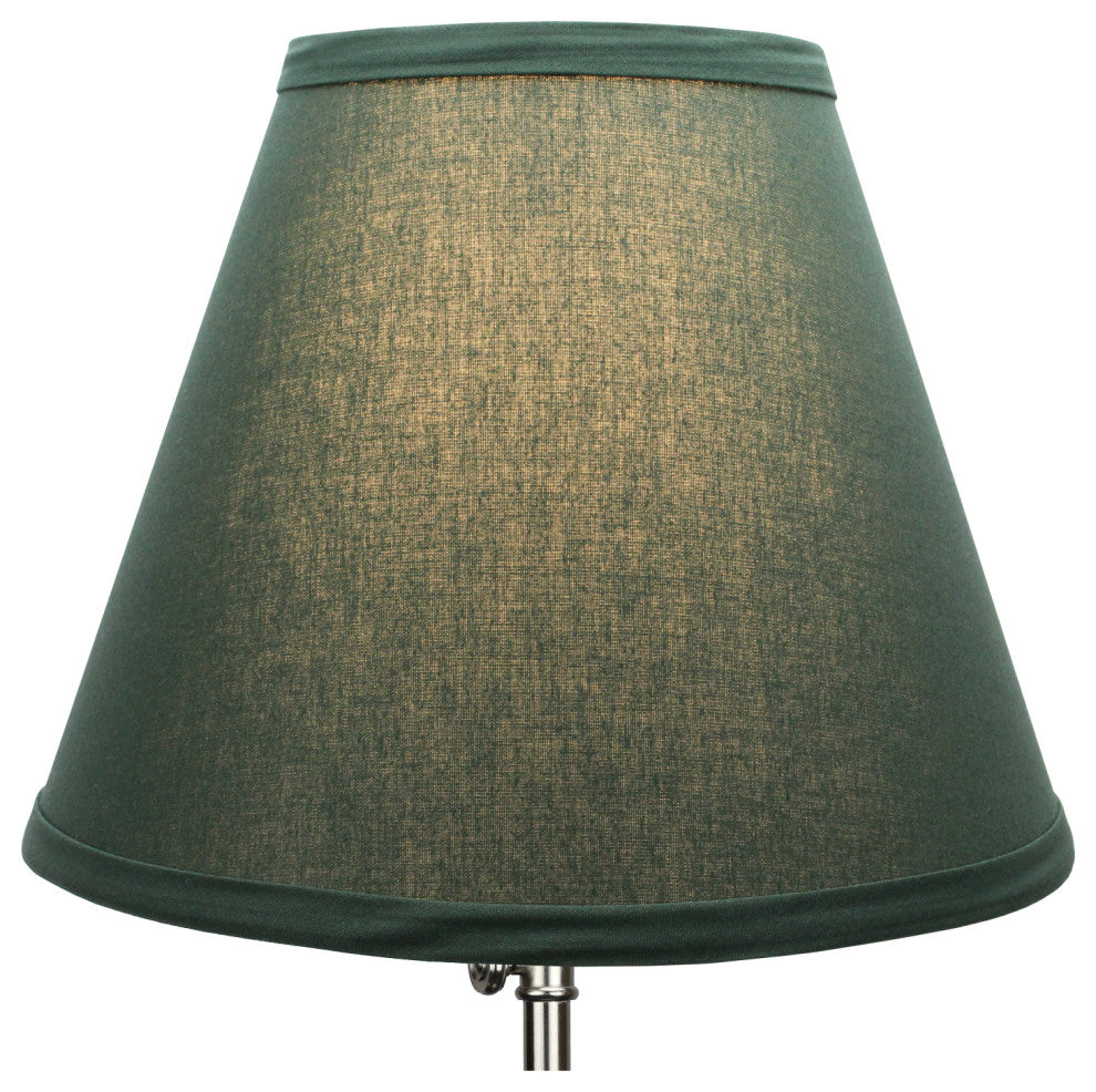 Fenchel Shades 5"x10"x8" Uno Attachment Empire Lamp Shade, Linen Hunter Green