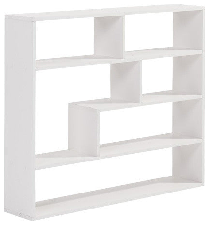 Danya B Large Rectangular Black Shelf Unit, White