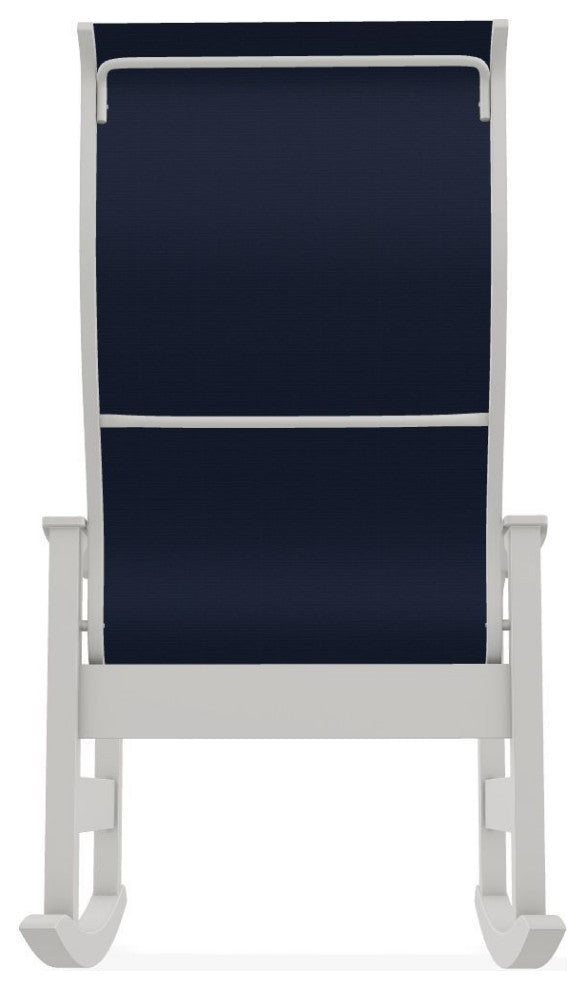 Leeward Sling Outdoor Supreme Rocker, Navy/Snow