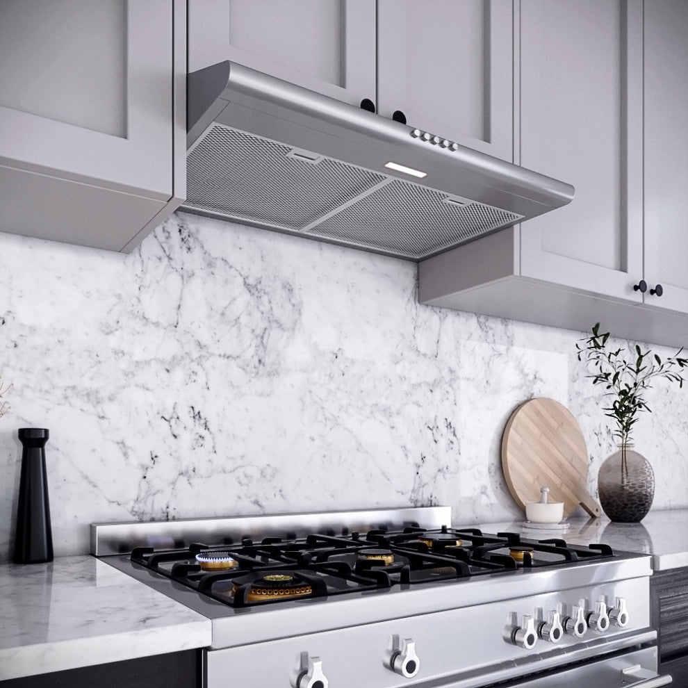 Streamline 30" Moncalieri Ductless Undermount Range Hood, Stainless Steel