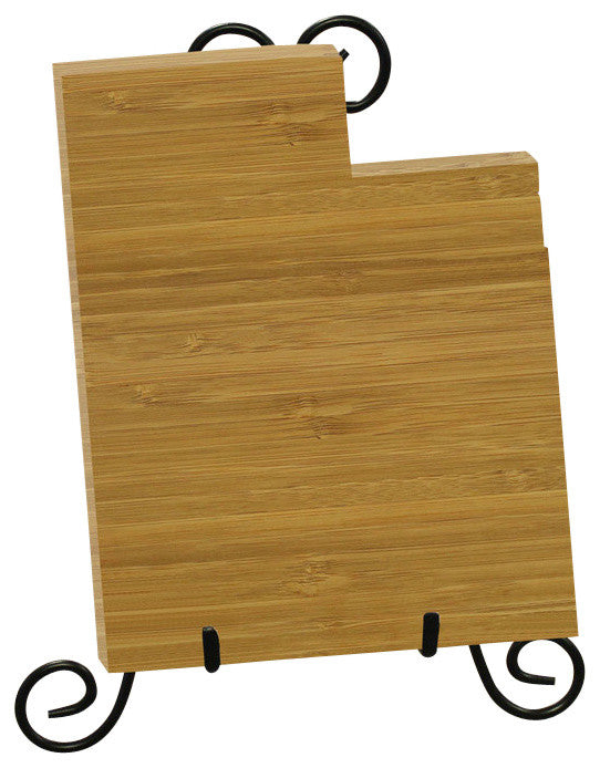 State Shaped Cutting Boards, Brown Richlite, Utah