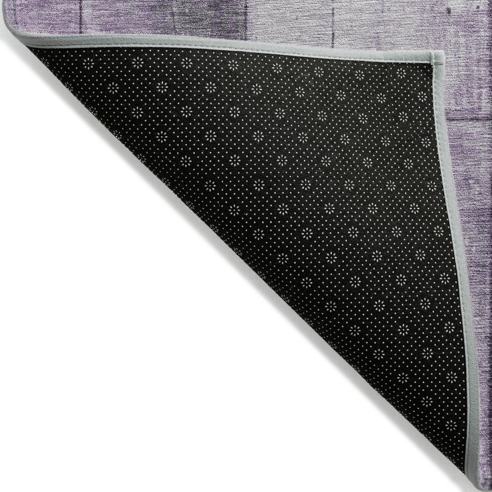 Machine Washable Indoor/Outdoor Chantille ACN1876 Purple 9' x 12' Rug