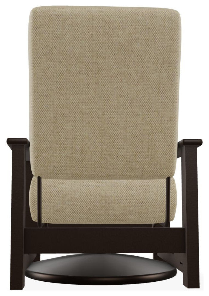 Leeward Deep Seat Outdoor Hidden Swivel Rocker, Blend Sand Pat/Kona