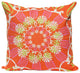Scroll Suzani Pillow, Tropical