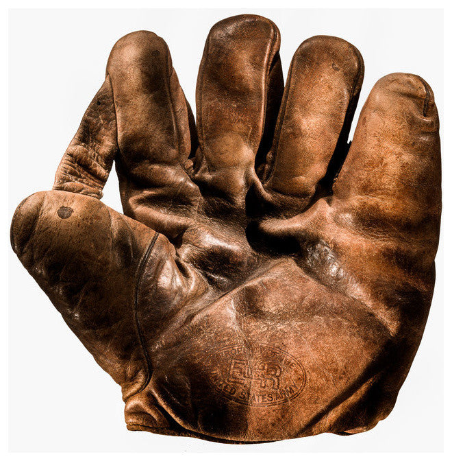 Army Baseball Glove Photograph, Unframed, Front View, 14''x18''