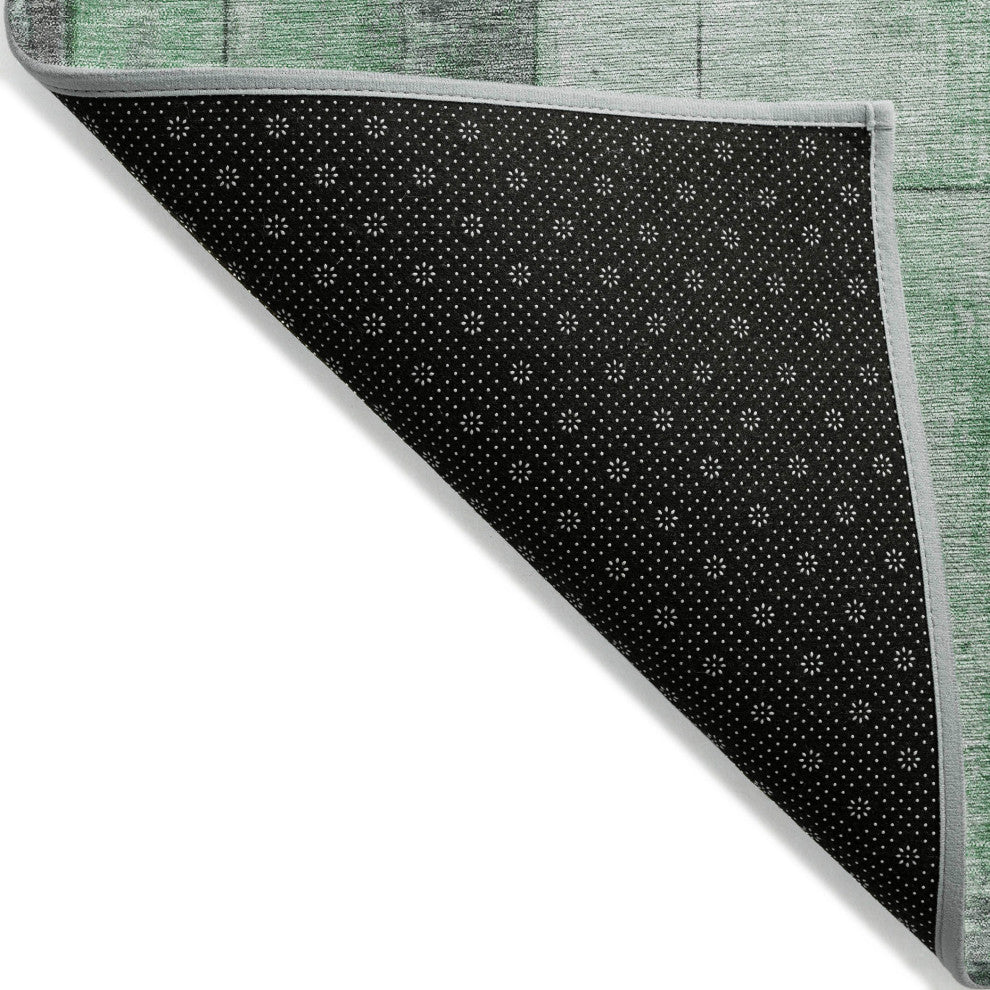 Machine Washable Indoor/Outdoor Chantille ACN1875 Green 9' x 12' Rug