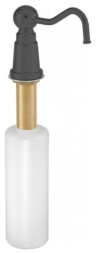Country Soap/Lotion Dispenser In Powder Coated Flat Black