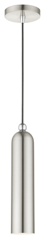 Brushed Nickel Mid Century Modern, Minimal, Urban, Scandinavian Pendant