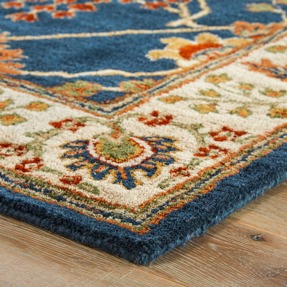 Jaipur Living Chambery Handmade Floral Blue/Multicolor Area Rug, 8'x10'