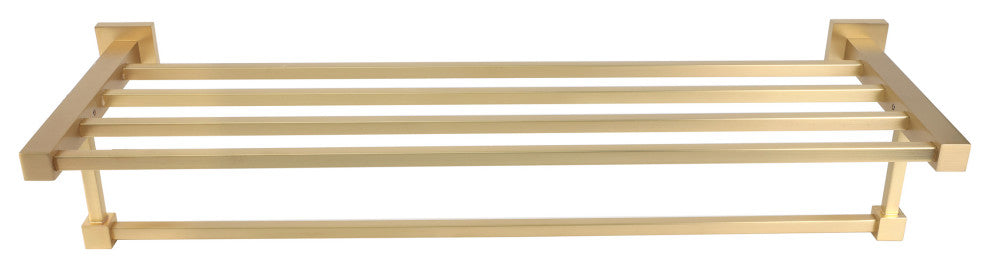 Vienna Series Gold Bathroom Towel Shelf Rack
