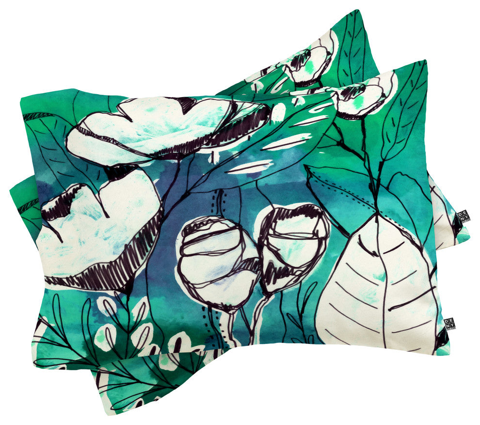 Deny Designs CayenaBlanca Abstract Garden Pillowcase