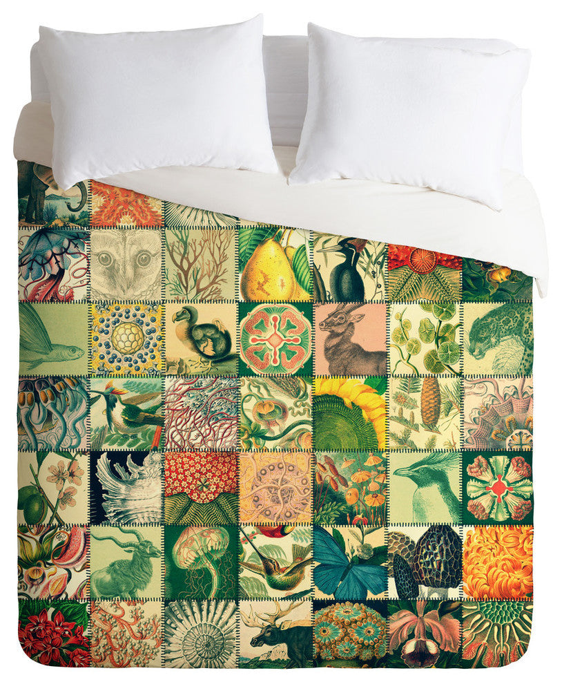 Deny Designs Belle13 Wonderful World Patchwork Duvet Cover - Lightweight