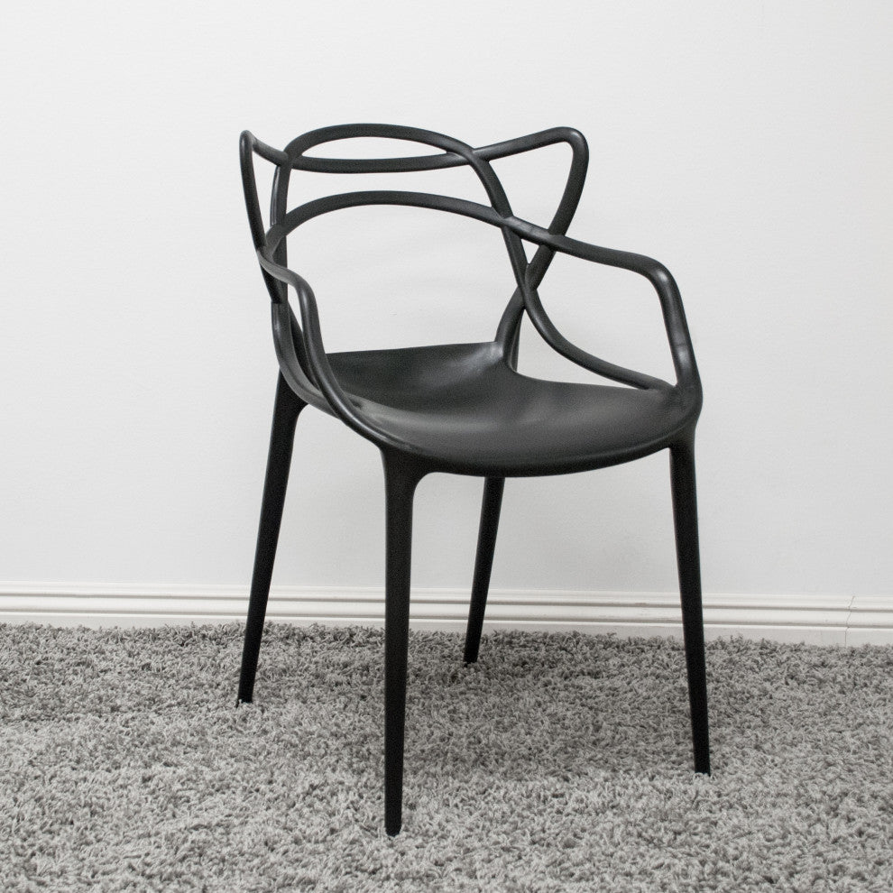 Modmade Loop Chair, Set Of 2, Black