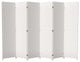 6 ft. Tall Woven Fiber Outdoor All Weather Room Divider 6 Panel White